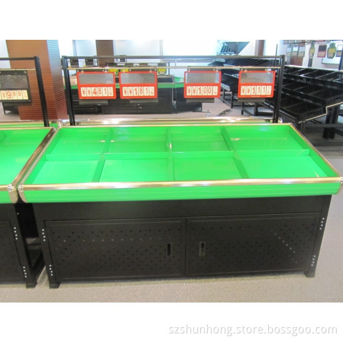 Supermarket Fruit Vegetable Display Rack